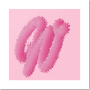 w Pink Animal Initials Posters and Art